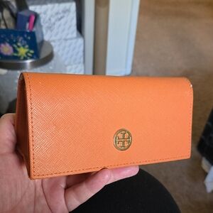 Tory Burch Vibrant Orange Sunglasses Case